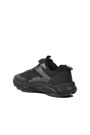 Ayakmod 04803 Misina Bağcıklı Siyah Erkek Sneaker
