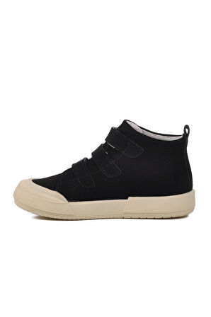 Walkway Siyah Unisex Cırtlı Çocuk Sneaker Rocky 34-P