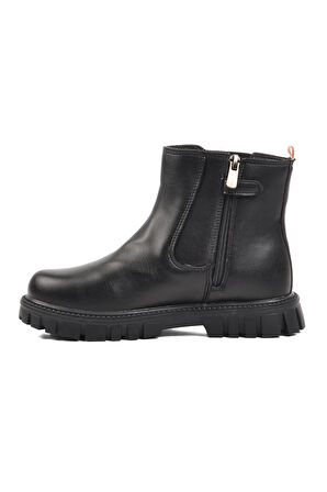 Pepino 1788-F Siyah-Pudra İçi Polarlı Kız Çocuk Bot