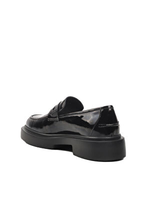 Ayakmod Premium 1018 Siyah Rugan Hakiki Deri Erkek Klasik Ayakkabı