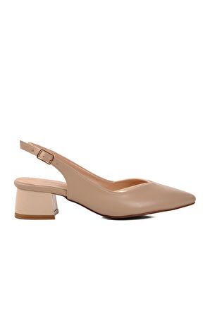 Bej Kadın Abiye Ayakkabı 357115 Z