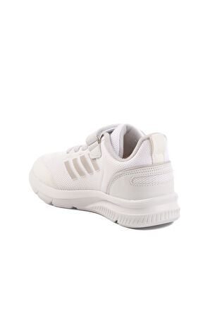 Beyaz Cırtlı Fileli Hafif Unisex Çocuk Spor Ayakkabı Fav 100 F
