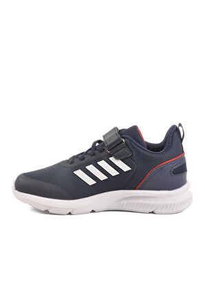 Lacivert Cırtlı Fileli Hafif Unisex Çocuk Spor Ayakkabı Fav 100 F