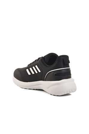 Siyah Beyaz Fileli Hafif Hava Alabilen Unisex Spor Ayakkabı Favor G