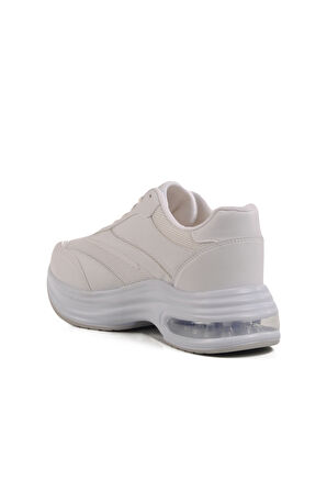 Beyaz Fileli Hafif Air Taban Kadın Spor Ayakkabı 185 G