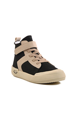 Siyah Cırtlı Unisex Çocuk Spor Ayakkabı 7465 P