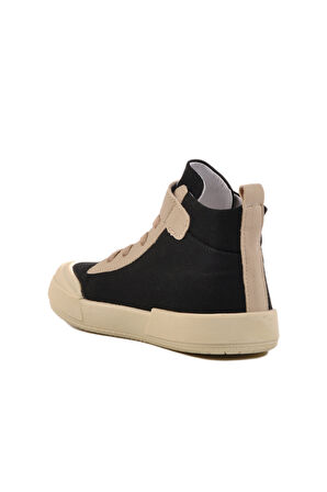 Siyah Cırtlı Unisex Çocuk Spor Ayakkabı 7465 P
