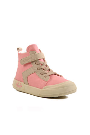 Pudra Cırtlı Unisex Çocuk Spor Ayakkabı 7465 P