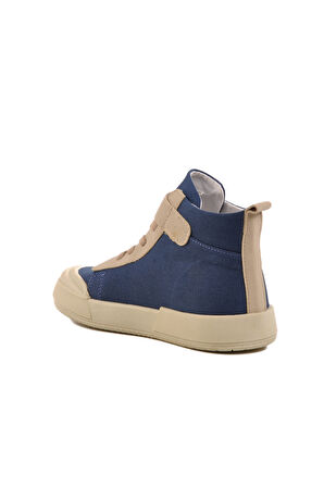Lacivert Cırtlı Bilek Boy Unisex Çocuk Spor Ayakkabı 7465 F