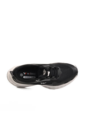 Siyah Memory Foam Hafif Fileli Kadın Spor Ayakkabı Nora G