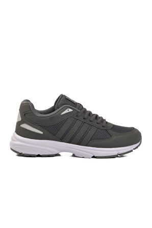 Füme Beyaz Fileli Hafif Unisex Spor Ayakkabı Disc G