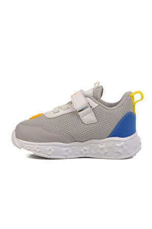 Buz Saks Cırtlı Işıklı Hafif Unisex Çocuk Spor Ayakkabı Ruffon B