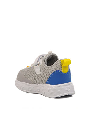 Buz Saks Cırtlı Işıklı Hafif Unisex Çocuk Spor Ayakkabı Ruffon B