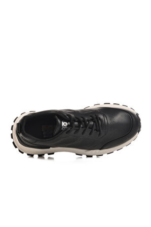 Siyah Memory Foam Hakiki Deri Erkek Spor Ayakkabı 250427 M
