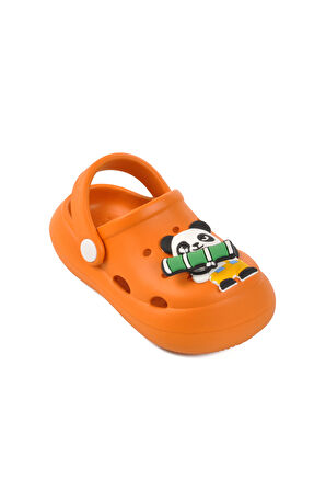 Turuncu Unisex Çocuk Sabo Terlik Yumurcak B