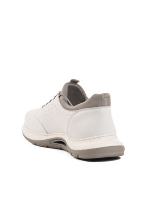 Beyaz Hakiki Deri Erkek Casual Ayakkabı 5Y2844-8225 M