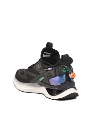 Siyah Anorak Hafif Esnek Hava Alabilen Erkek Spor Ayakkabı 25Y508 M