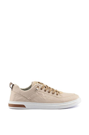 Bej Hafif Esnek Tekstil Erkek Sneaker Vulgar M
