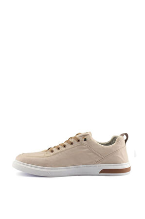 Bej Hafif Esnek Tekstil Erkek Sneaker Vulgar M