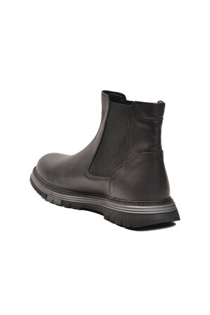 Siyah Hakiki Deri Erkek Chelsea Bot 2K1234-767 M