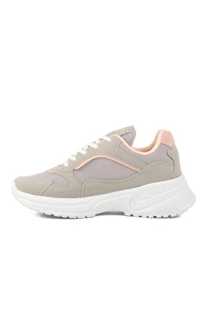 Buz Pembe Fileli Hafif Kadın Spor Ayakkabı 2410 G