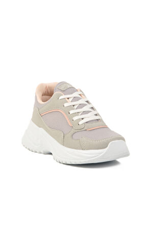 Buz Pembe Fileli Hafif Kadın Spor Ayakkabı 2410 G