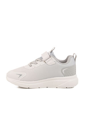 Beyaz Cırtlı Fileli Unisex Çocuk Spor Ayakkabı Aster F
