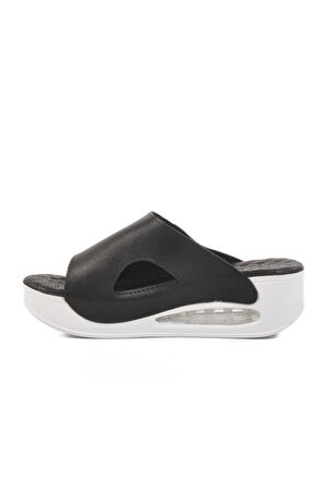 Siyah Anatomik Yüksek Taban Kadın Terlik 100-962 Z