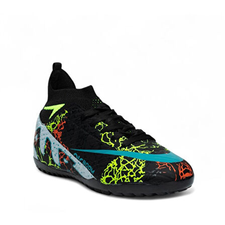 Siyah Sarı Erkek Halı Saha Ayakkabısı Air 600 M