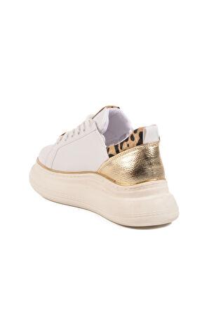 Beyaz Kalın Taban Kadın Sneaker T-300 Z