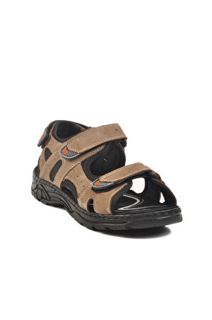 Kum Nubuk Erkek Çocuk Cırtlı Spor Sandalet 1305 G