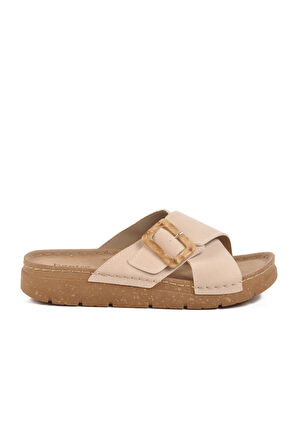 Bej Anatomik Kadın Terlik 117.001 Z