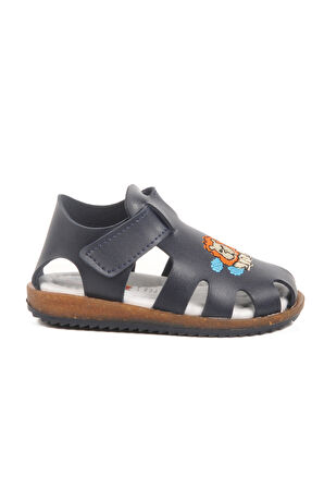 Lacivert Cırtlı Hafif Unisex Çocuk Sandalet 17373 B
