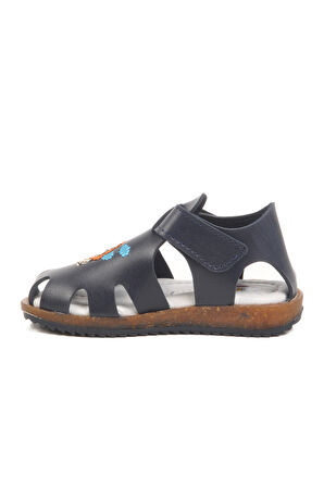 Lacivert Cırtlı Hafif Unisex Çocuk Sandalet 17373 B
