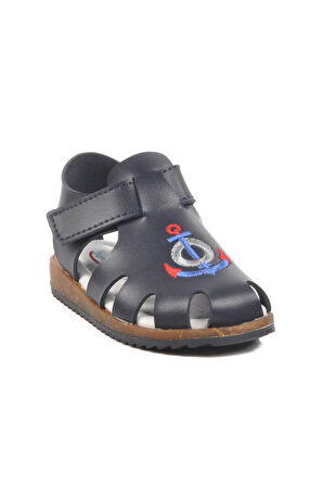 Lacivert Cırtlı Hafif Unisex Çocuk Sandalet 17372 B