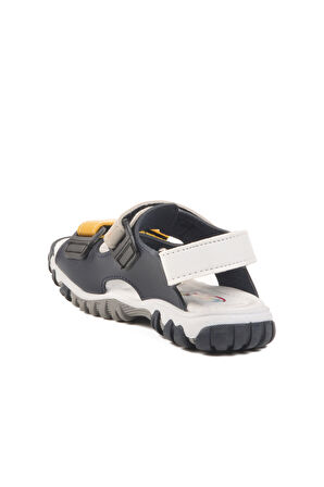 Lacivert Gri Cırtlı Erkek Çocuk Spor Sandalet 173110 P