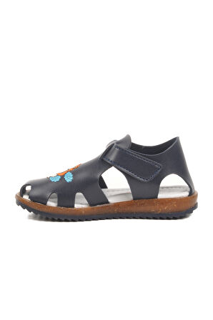 Lacivert Cırtlı Erkek Çocuk Sandalet 17373 P