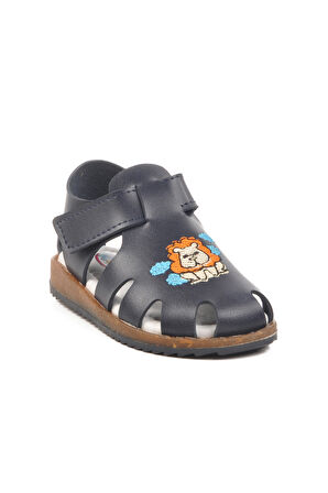 Lacivert Cırtlı Hafif Unisex Çocuk Sandalet 17373 B