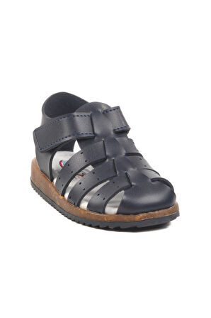 Lacivert Cırtlı Hafif Unisex Çocuk Sandalet 17370 B