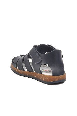 Lacivert Cırtlı Hafif Unisex Çocuk Sandalet 17370 B