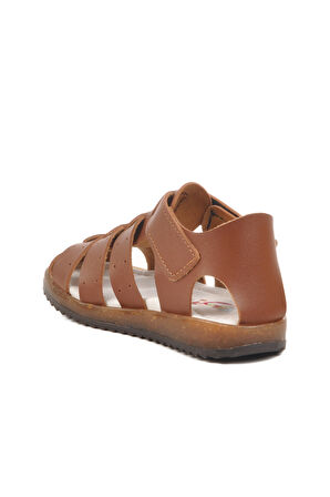Taba Cırtlı Hafif Unisex Çocuk Sandalet 17370 B