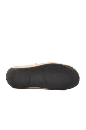 Bej Cırtlı Anatomik Kadın Terlik 16.058 Z