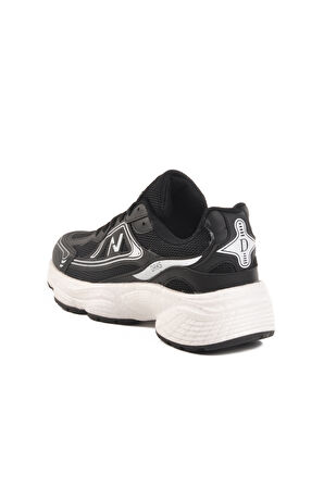 Siyah Beyaz Fileli Unisex Spor Ayakkabı 182 G