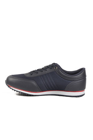 Lacivert Fileli Memory Foam Erkek Spor Ayakkabı M-21092 M