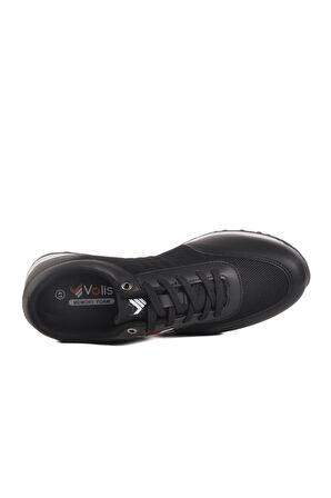 Siyah Fileli Memory Foam Erkek Spor Ayakkabı M-21092 M