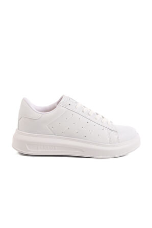 Beyaz Bağcıklı Kadın Sneaker 156 G