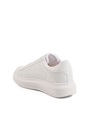 Beyaz Bağcıklı Kadın Sneaker 156 G