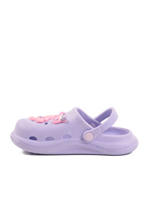 Lila Eva Hafif Kız Çocuk Sabo Terlik 303 F