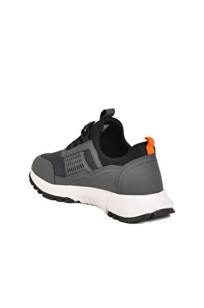 Füme Hafif Esnek Kilit Bağcıklı Unisex Spor Ayakkabı Nans 6006 G