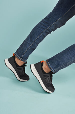 Füme Hafif Esnek Kilit Bağcıklı Erkek Spor Ayakkabı Nans 6006 M